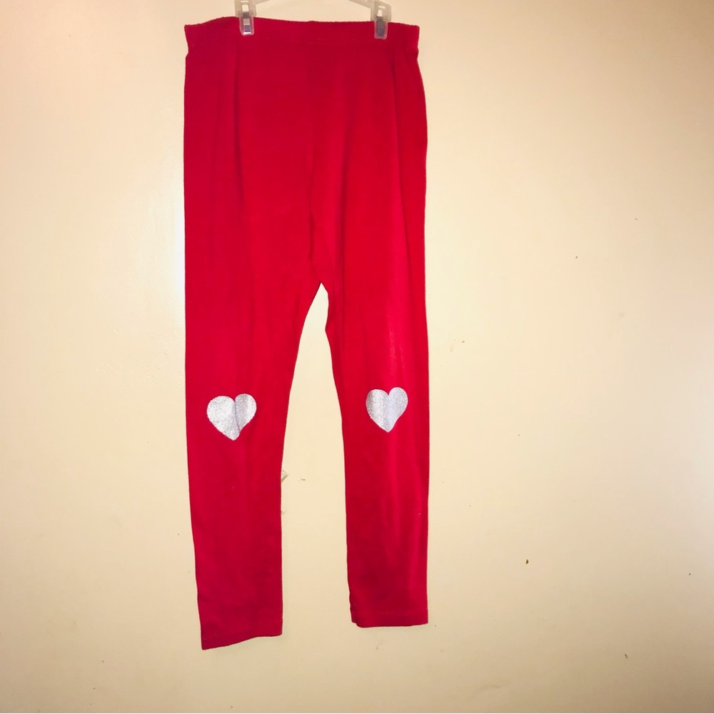 Girls red leggings